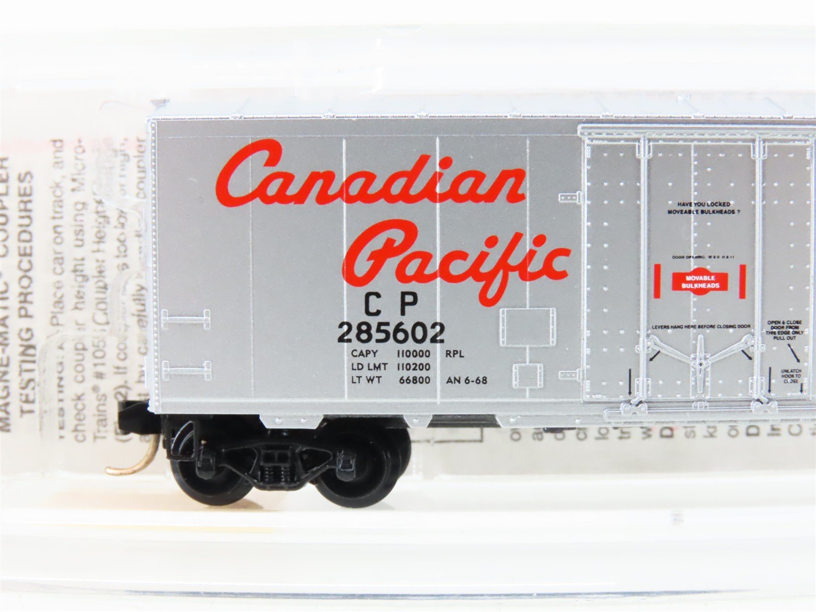 N Scale Micro-Trains MTL 74040/2 CP Canadian Pacific 40' Box Car #285602