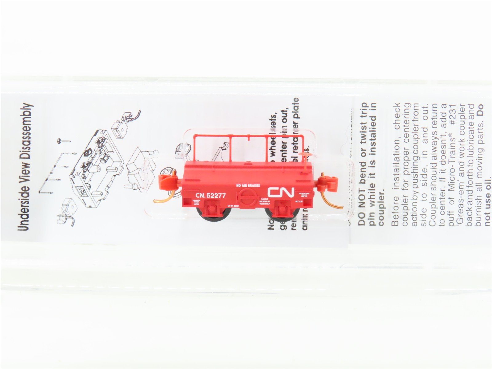 N Scale Micro-Trains MTL 12100090 CN Canadian National Scale Test Car #52277