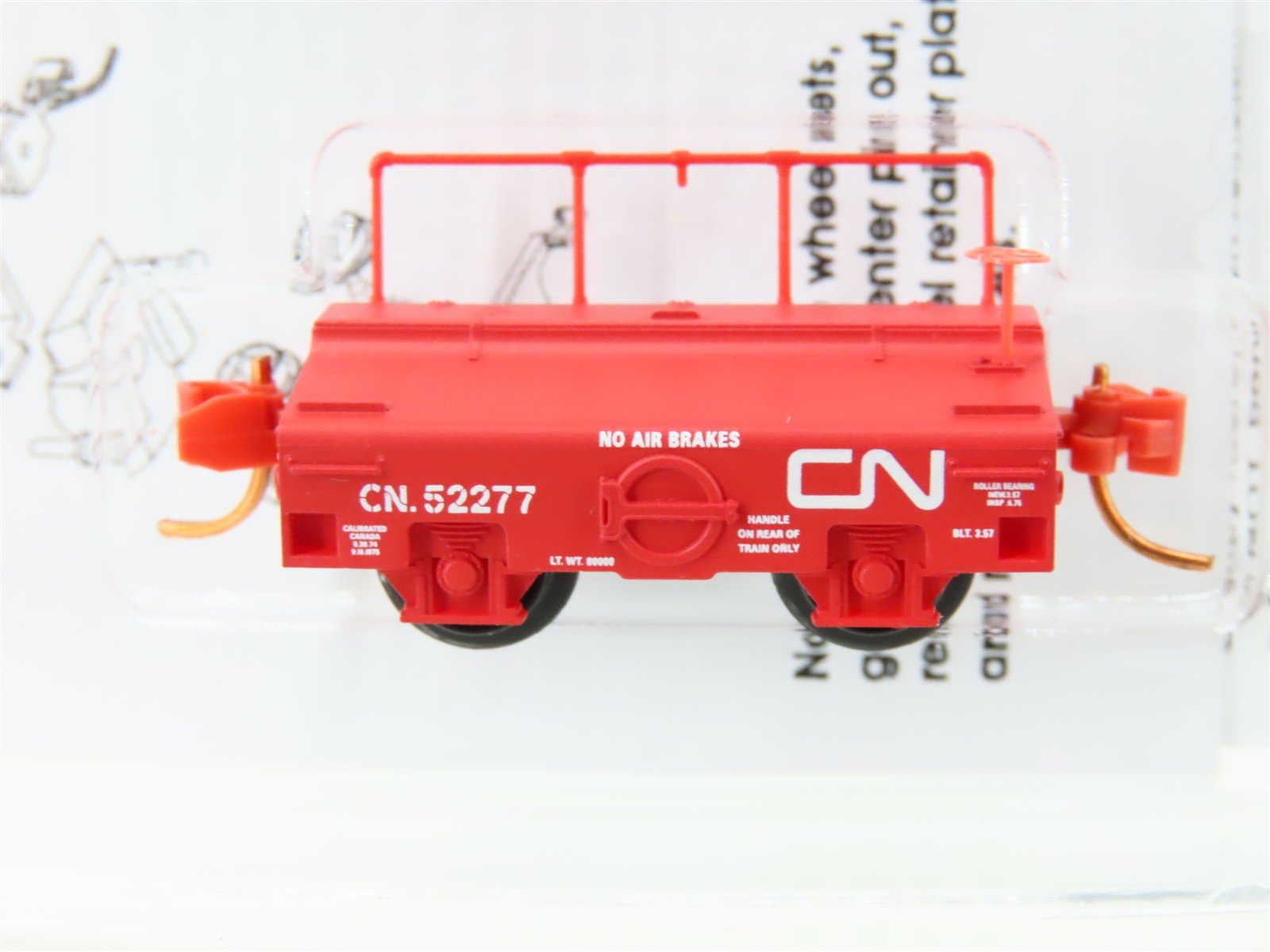 N Scale Micro-Trains MTL 12100090 CN Canadian National Scale Test Car #52277