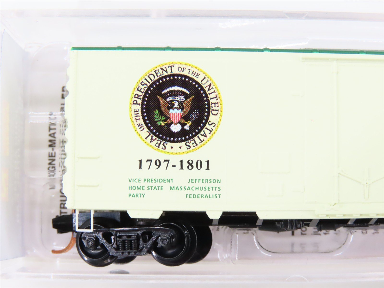 N Scale Micro-Trains MTL 07400102 John Adams Presidential 40' Box Car #1797-1801