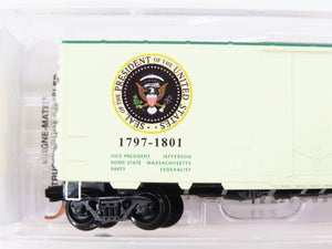 N Scale Micro-Trains MTL 07400102 John Adams Presidential 40' Box Car #1797-1801