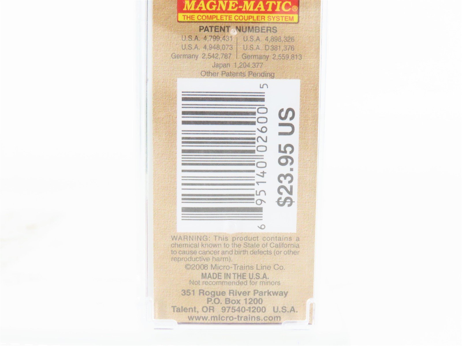 N Scale Micro-Trains MTL 07400102 John Adams Presidential 40' Box Car #1797-1801