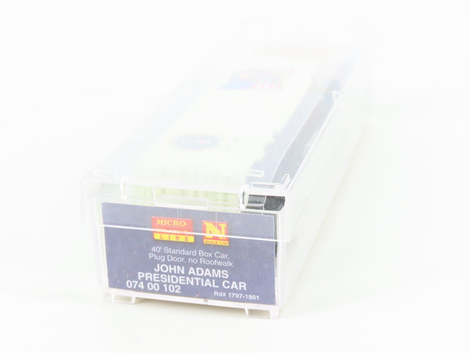 N Scale Micro-Trains MTL 07400102 John Adams Presidential 40' Box Car #1797-1801