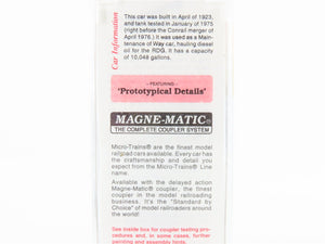 N Scale Micro-Trains MTL 65350 RDG Reading 39' Single Dome Tank Car #90985