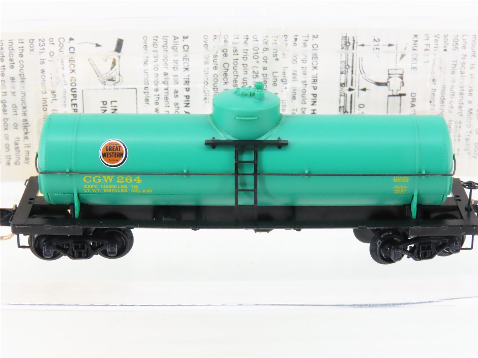 N Scale Micro-Trains MTL 65310 CGW Chicago Great Western 39' Tank Car #264