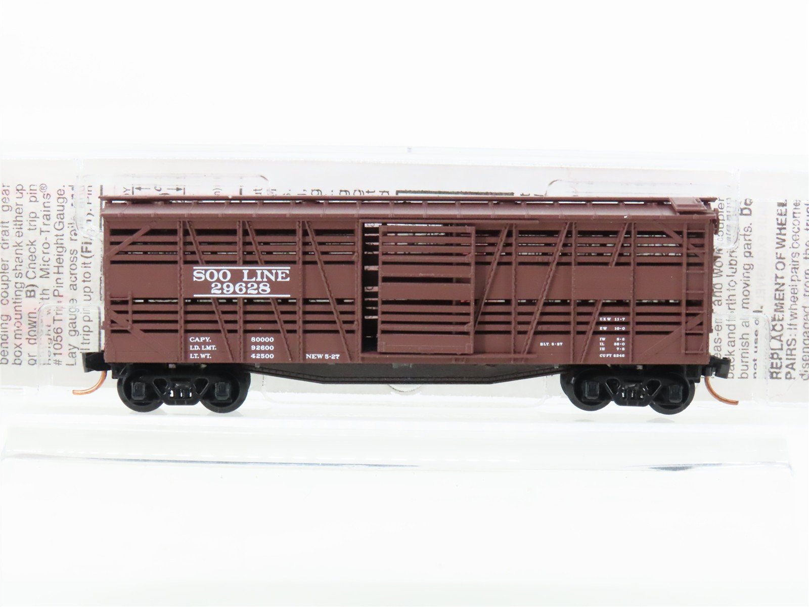 N Scale Micro-Trains MTL 35140 SOO Line 40' Despatch Stock Car #29628