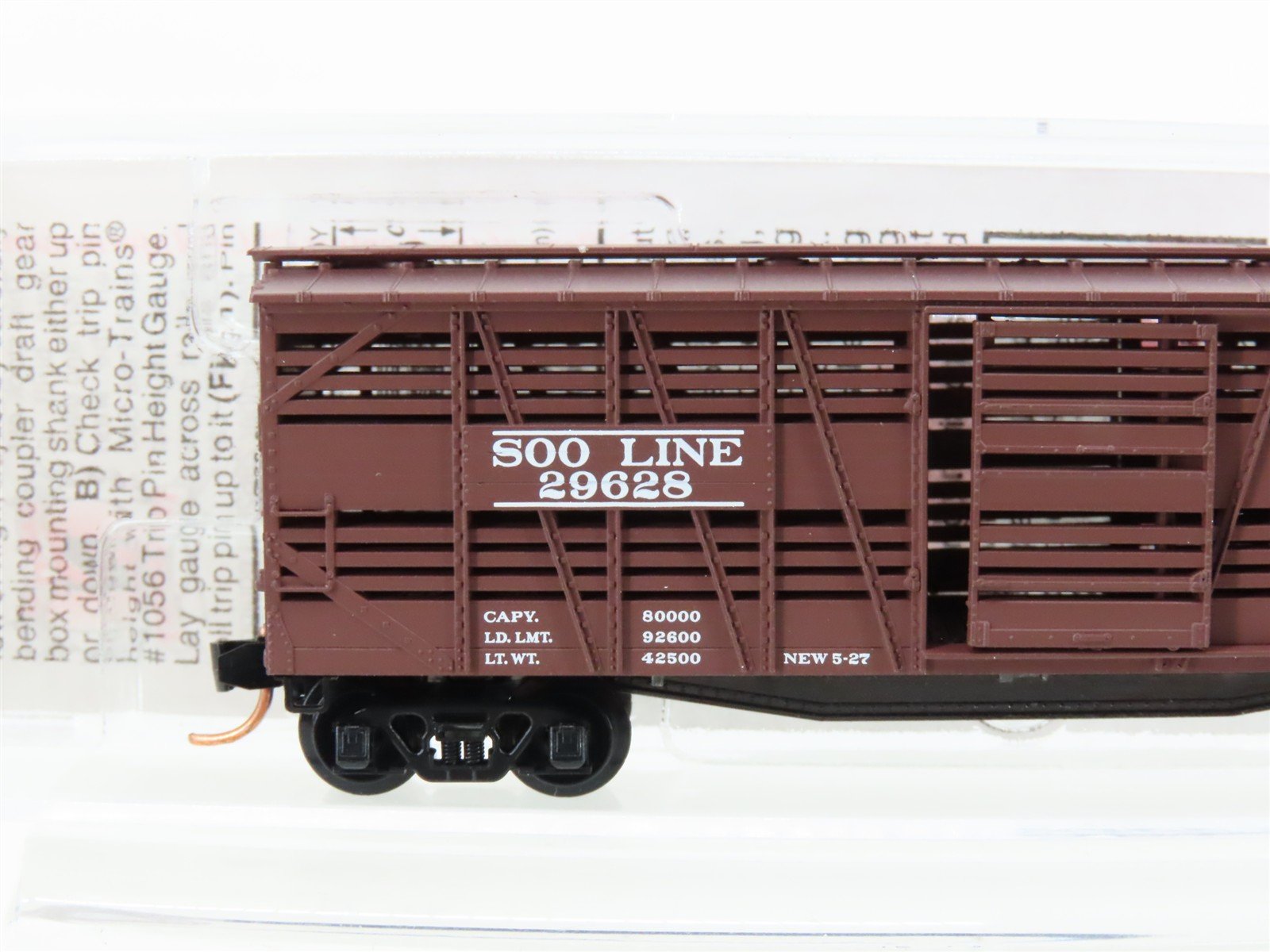 N Scale Micro-Trains MTL 35140 SOO Line 40' Despatch Stock Car #29628