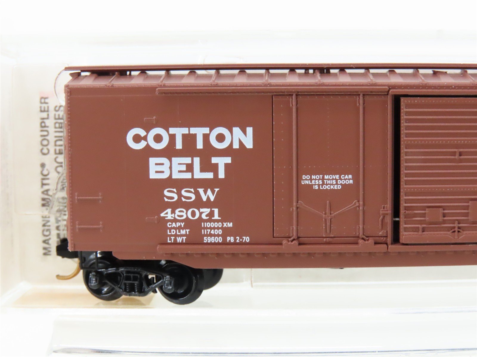 N Scale Micro-Trains MTL 33060 SSW Cotton Belt Blue Streak 50' Box Car #48071