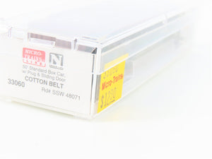N Scale Micro-Trains MTL 33060 SSW Cotton Belt Blue Streak 50' Box Car #48071