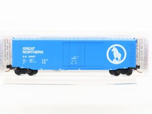 N Scale Micro-Trains MTL 38270 GN Big Sky Blue 50' Plug Door Box Car #36857