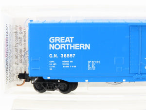 N Scale Micro-Trains MTL 38270 GN Big Sky Blue 50' Plug Door Box Car #36857