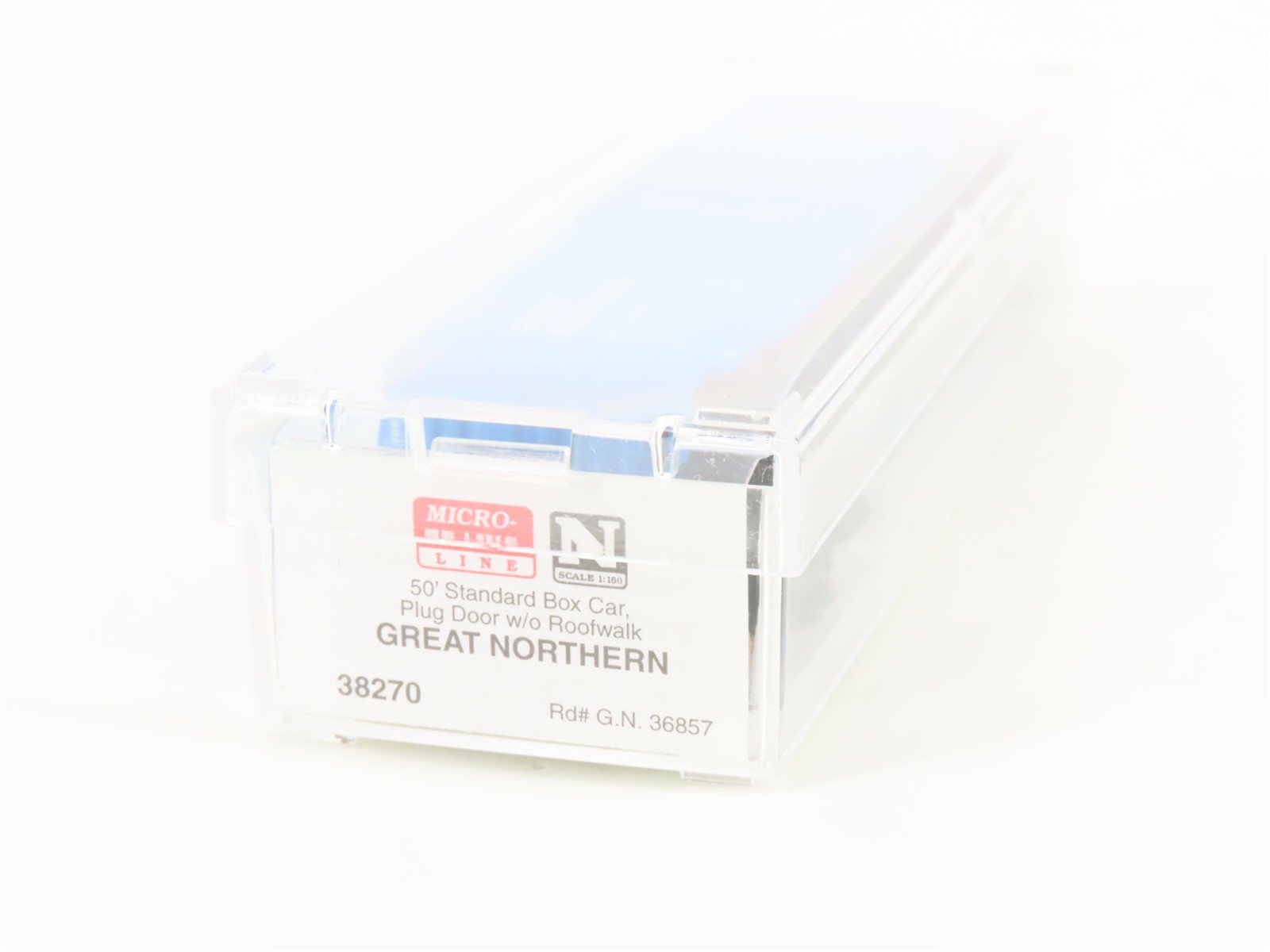 N Scale Micro-Trains MTL 38270 GN Big Sky Blue 50' Plug Door Box Car #36857