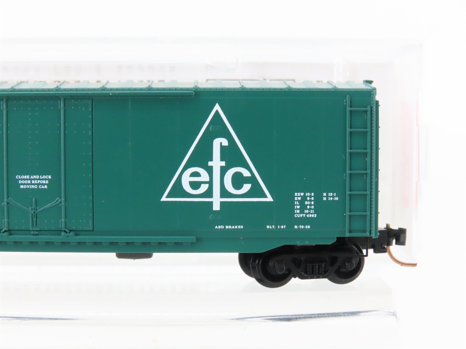 N Scale Micro-Trains MTL 38260 EFCX Evergreen Freight Car Corp 50' Box Car #2875