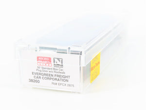 N Scale Micro-Trains MTL 38260 EFCX Evergreen Freight Car Corp 50' Box Car #2875