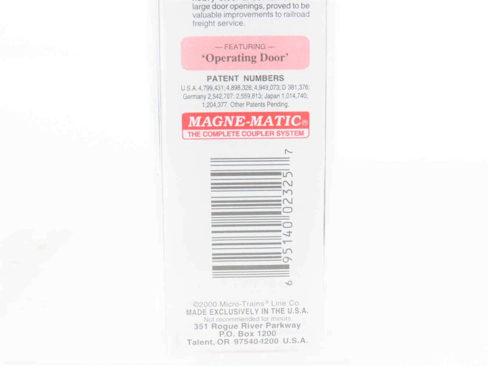 N Scale Micro-Trains MTL 41010 UP Union Pacific 40' Wood Box Car #170774