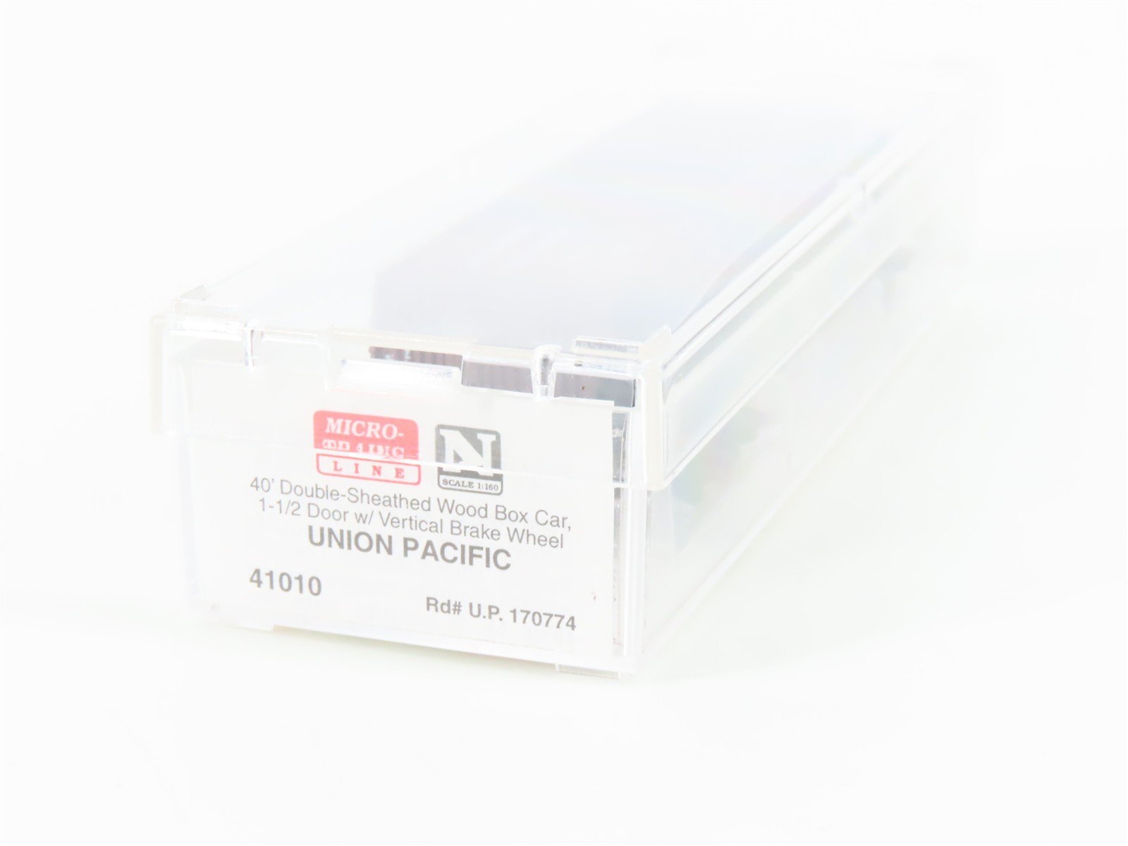 N Scale Micro-Trains MTL 41010 UP Union Pacific 40' Wood Box Car #170774
