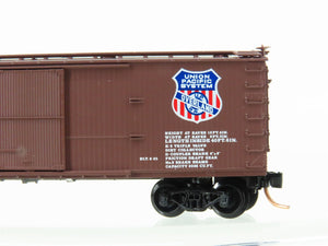 N Scale Micro-Trains MTL 39210 UP Union Pacific 40' Wood Box Car #100744