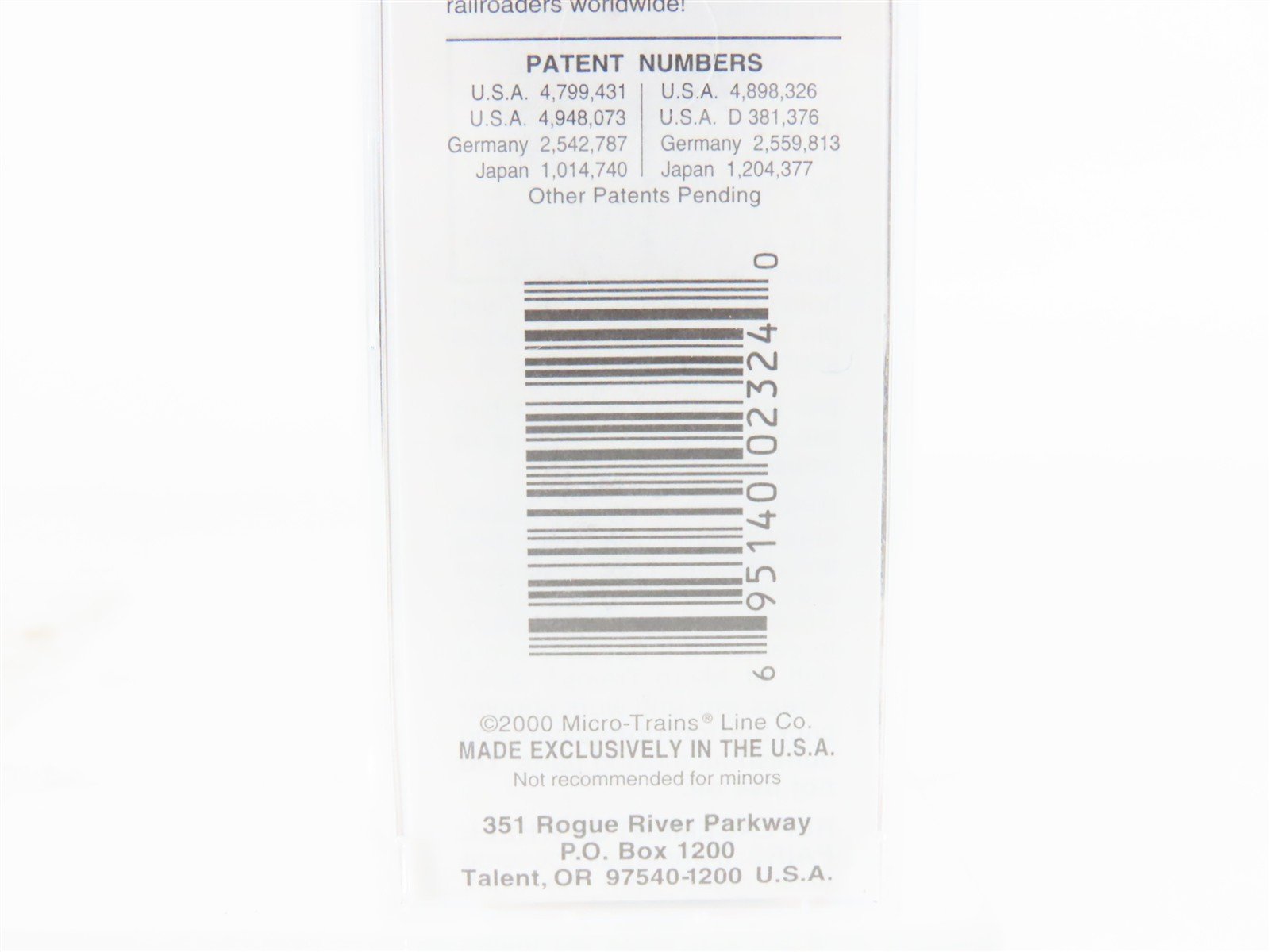 N Scale Micro-Trains MTL 39210 UP Union Pacific 40' Wood Box Car #100744