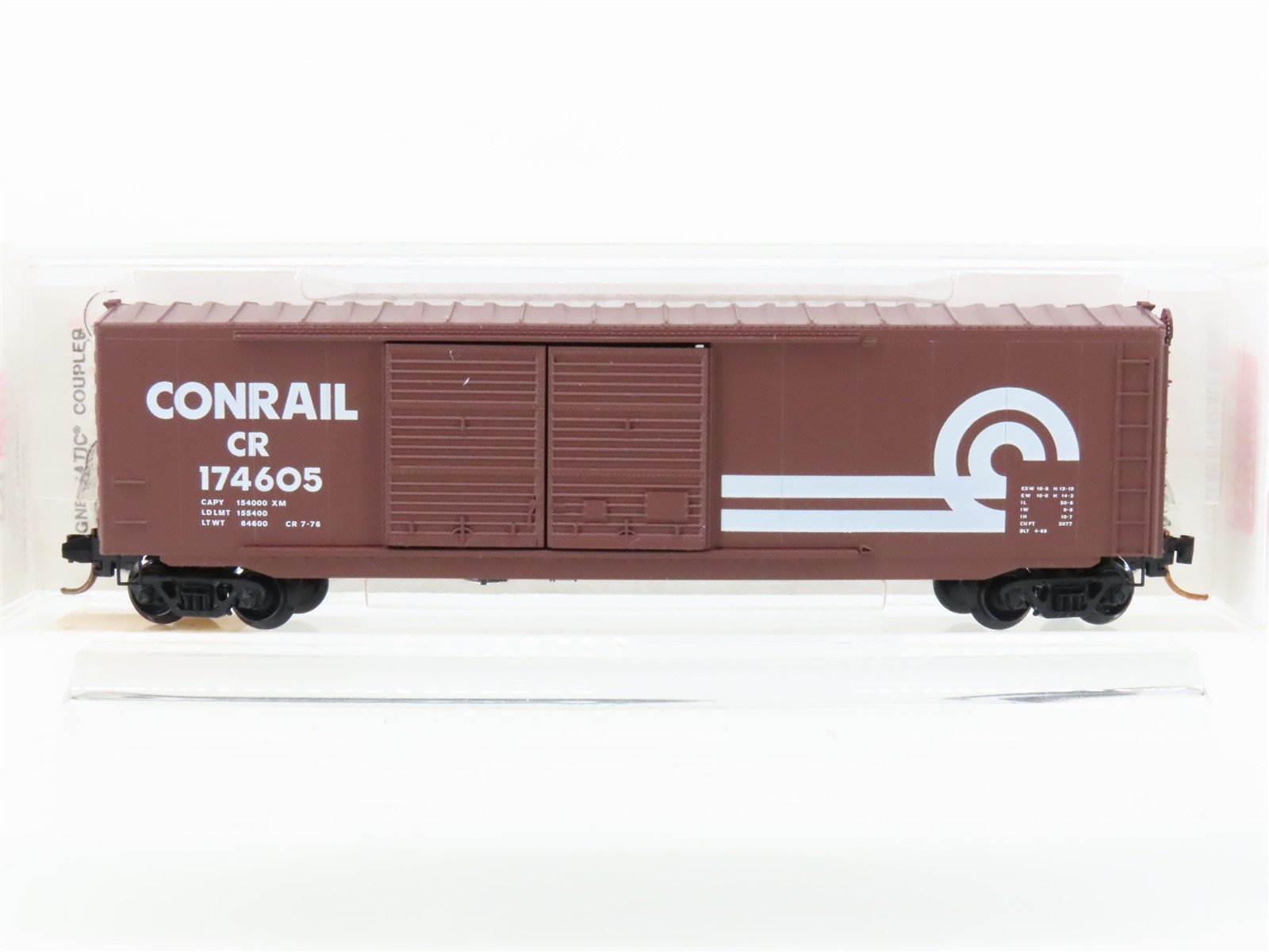 N Scale Micro-Trains MTL 37010 CR Conrail 50' Double Door Box Car #174605