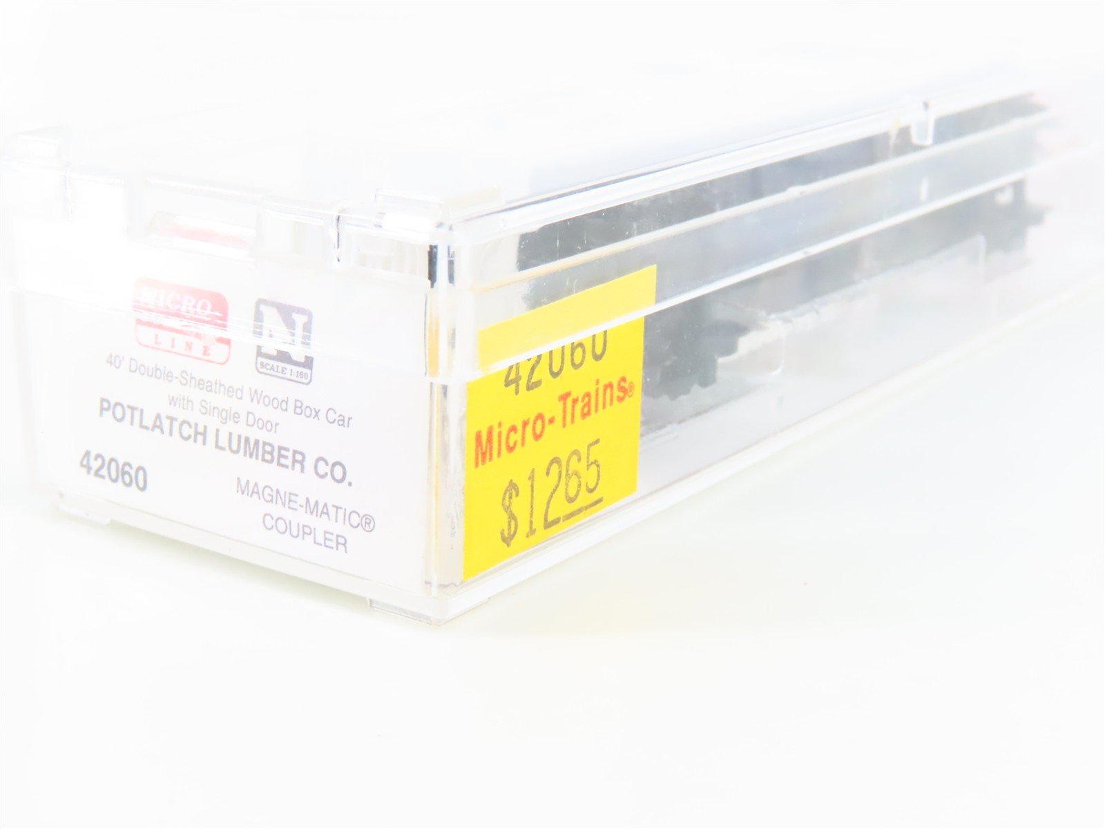 N Scale Micro-Trains MTL 42060 Potlatch Lumber Co. 40' Single Door Box Car #424