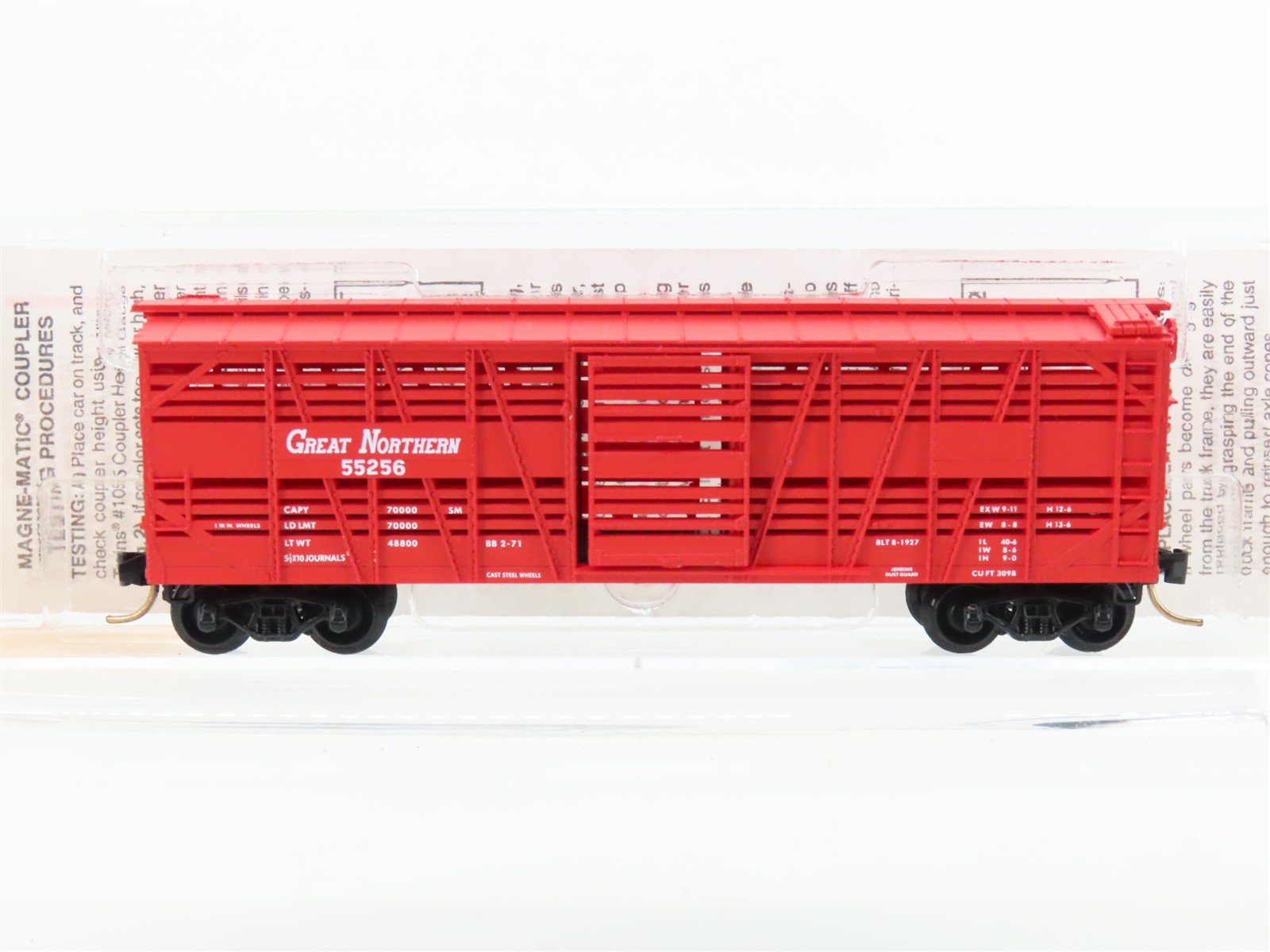 N Scale Micro-Trains MTL 35020 GN Great Northern Railroad 40' Stock Car #55256