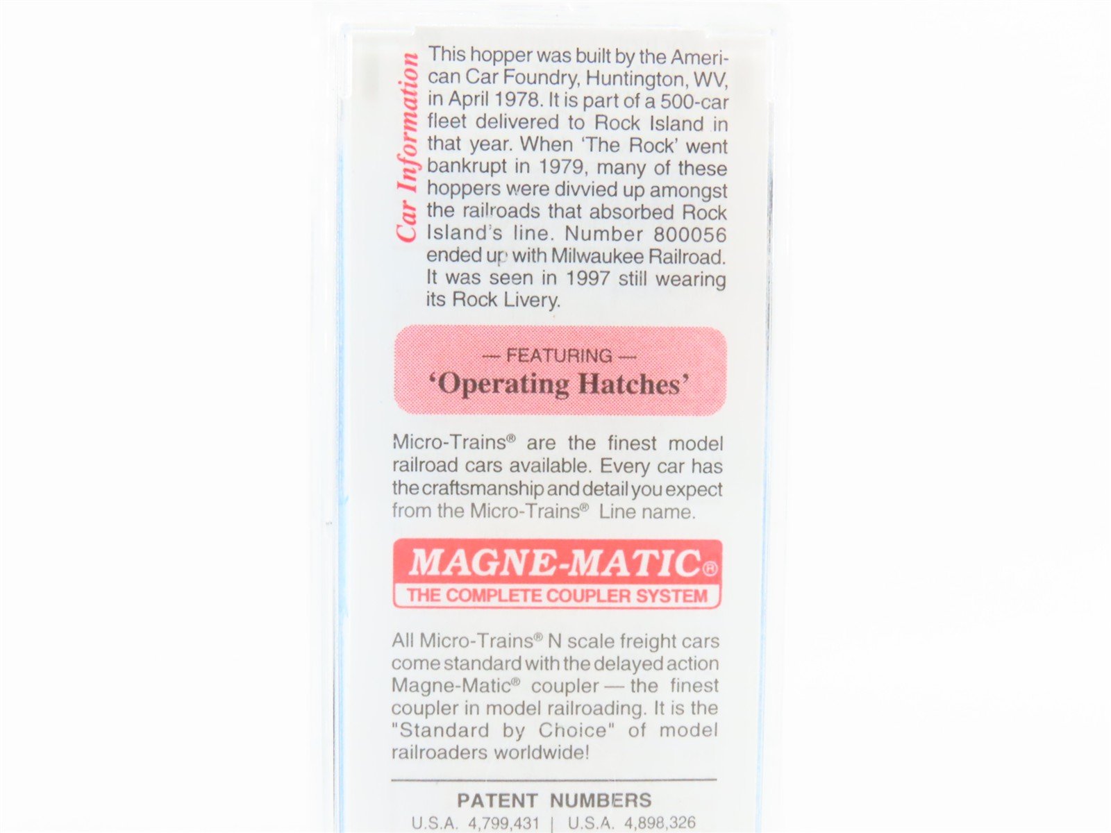 N Scale Micro-Trains MTL 94170 ROCK 