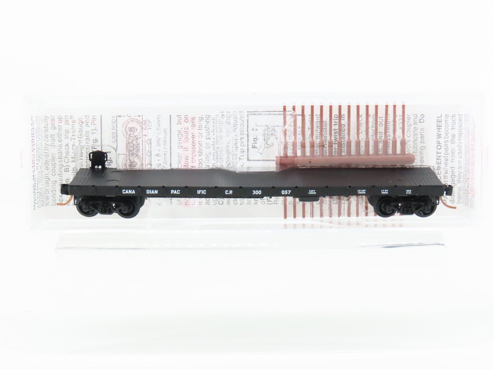 N Scale Micro-Trains MTL 44040 CP Canadian Pacific Railroad 50' Flat Car #300057