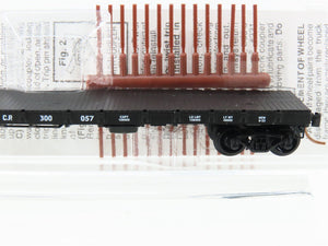 N Scale Micro-Trains MTL 44040 CP Canadian Pacific Railroad 50' Flat Car #300057
