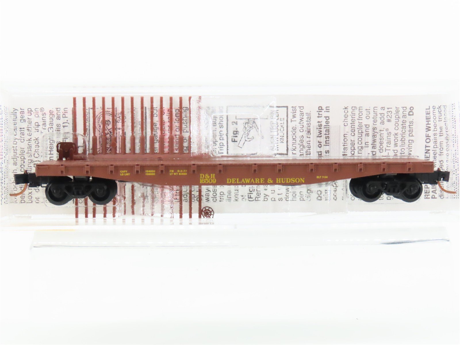 N Scale Micro-Trains MTL 45210 D&H Delaware & Hudson 50' Flat Car #16509