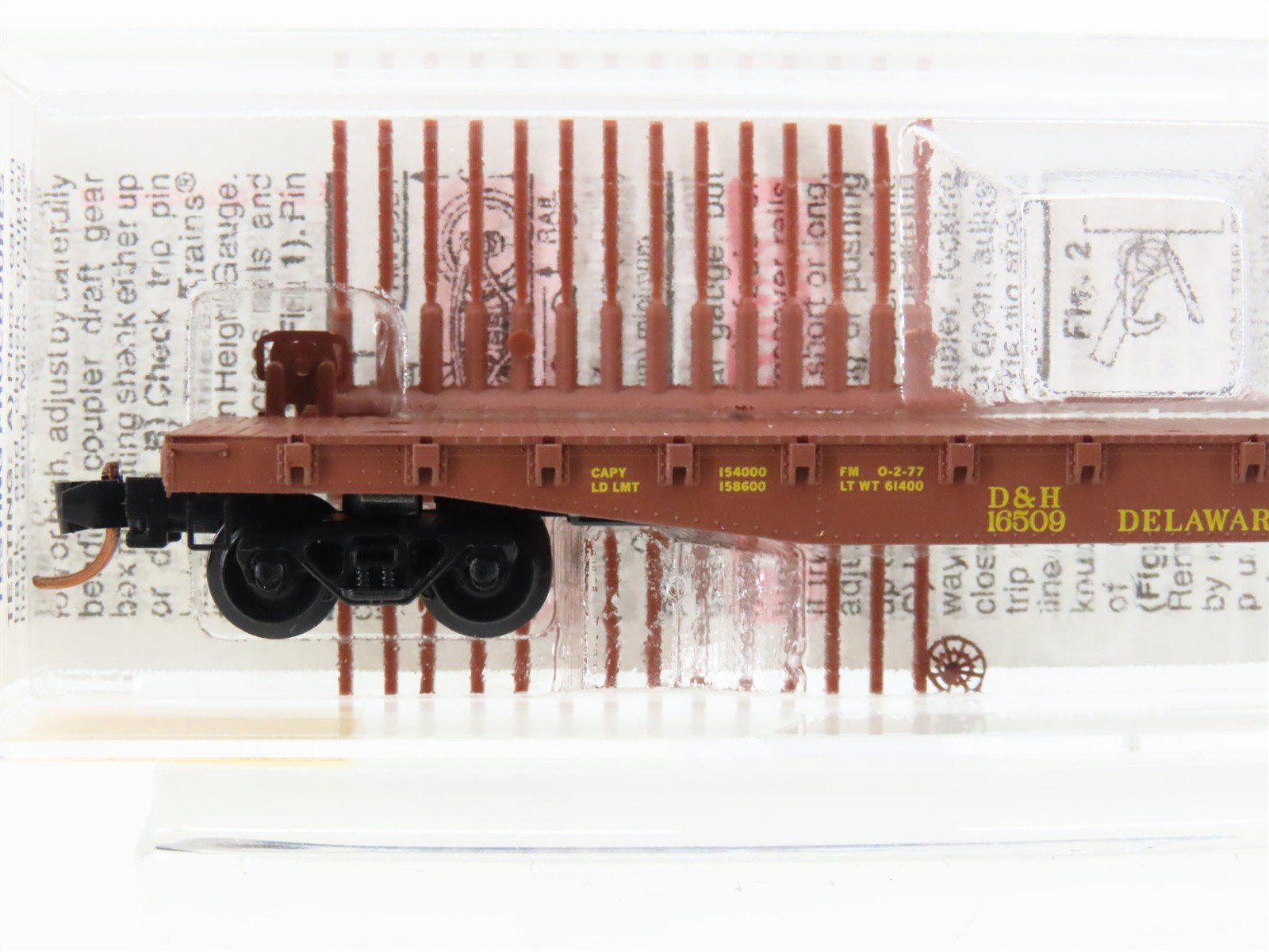 N Scale Micro-Trains MTL 45210 D&H Delaware & Hudson 50' Flat Car #16509