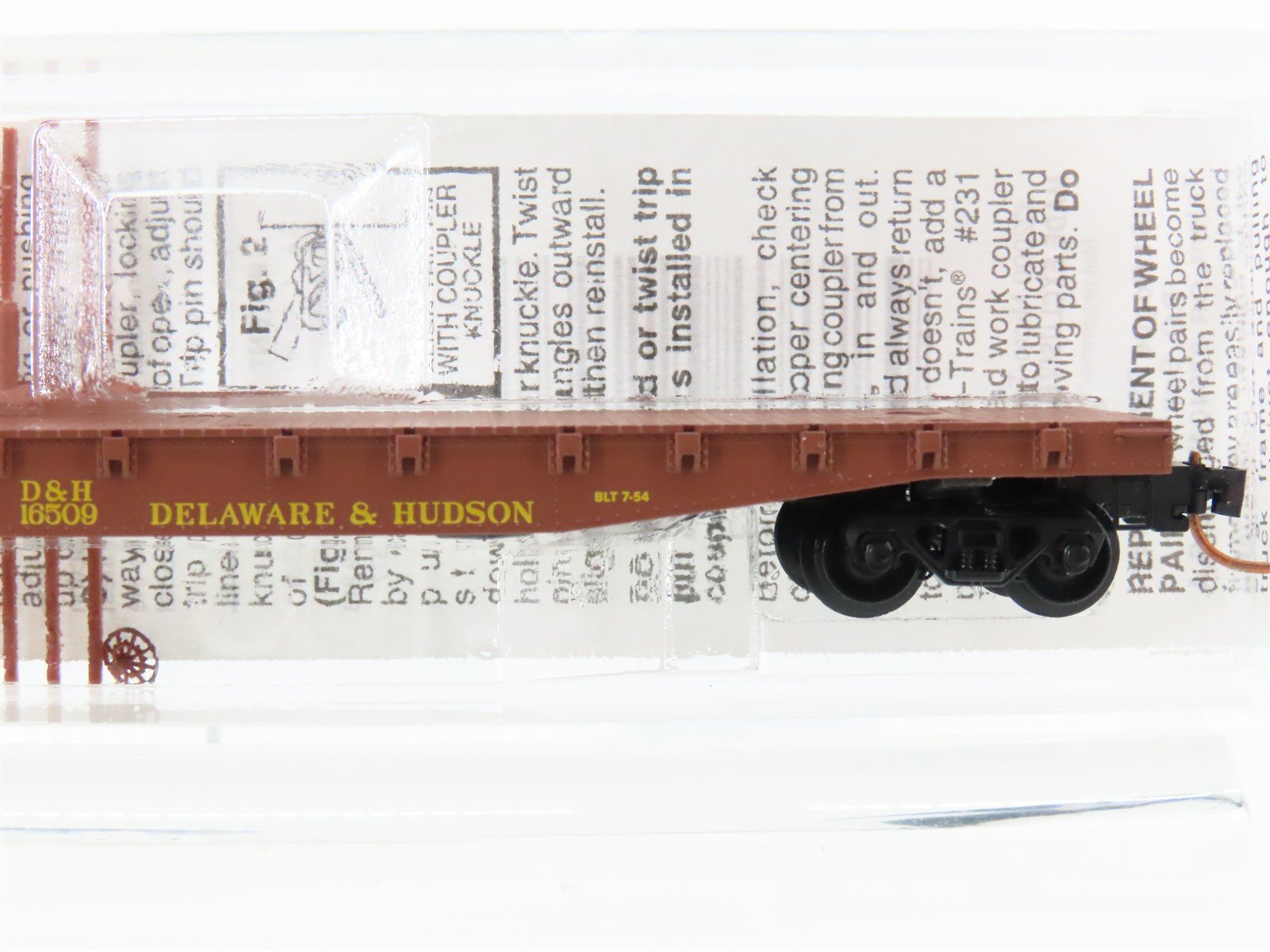 N Scale Micro-Trains MTL 45210 D&H Delaware & Hudson 50' Flat Car #16509