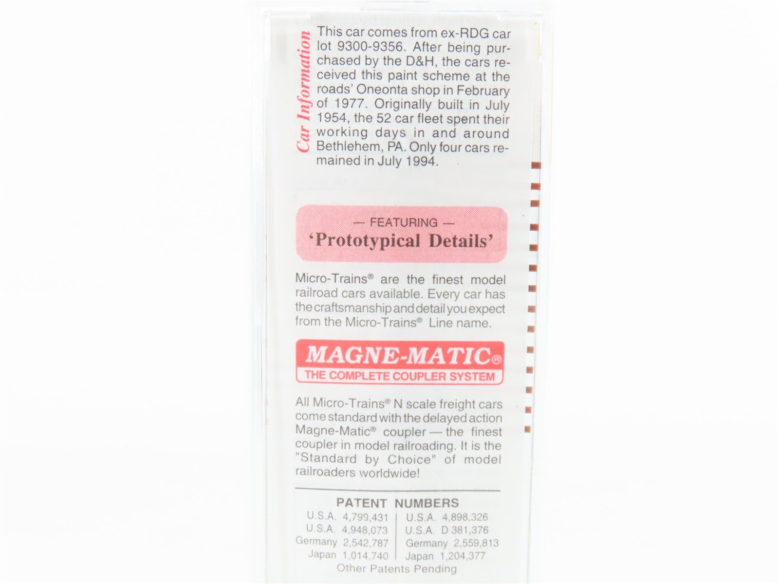 N Scale Micro-Trains MTL 45210 D&H Delaware & Hudson 50' Flat Car #16509