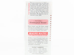 N Scale Micro-Trains MTL 45210 D&H Delaware & Hudson 50' Flat Car #16509