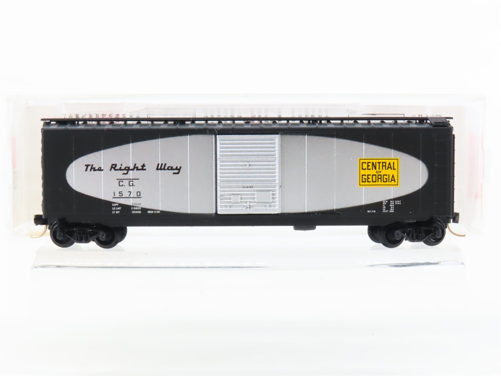 N Micro-Trains MTL 31280 CG Central of Georgia 50' Single Door Box Car #1570