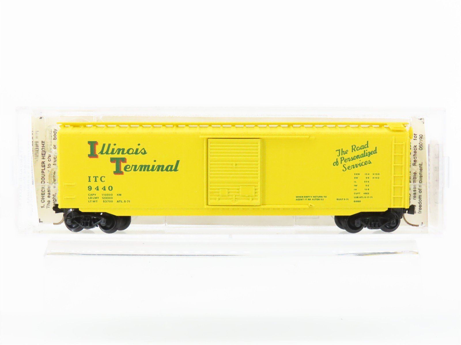 N Micro-Trains MTL 31010 ITC Illinois Terminal 50' Single Door Box Car #9440