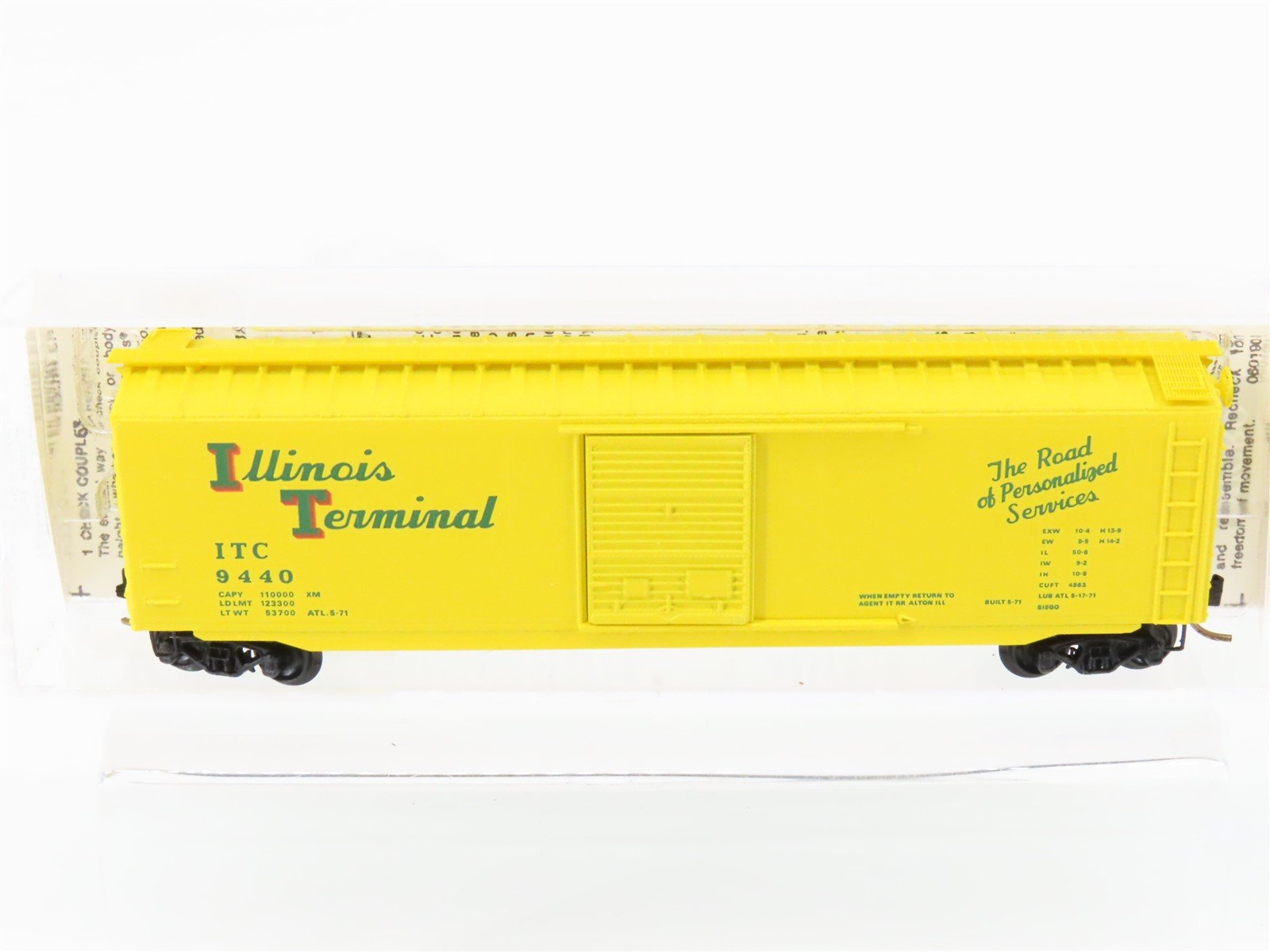 N Micro-Trains MTL 31010 ITC Illinois Terminal 50' Single Door Box Car #9440