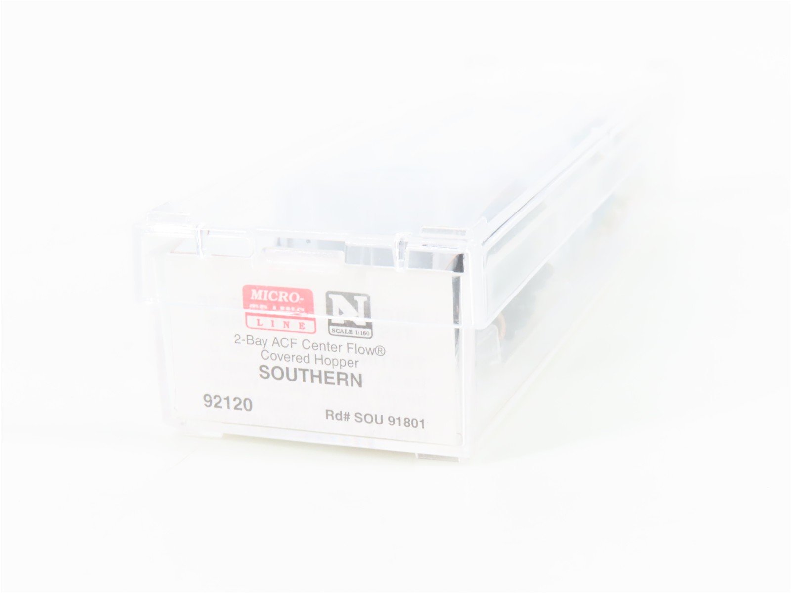 N Scale Micro-Trains MTL 92120 SOU Southern 2-Bay Covered Hopper #91801
