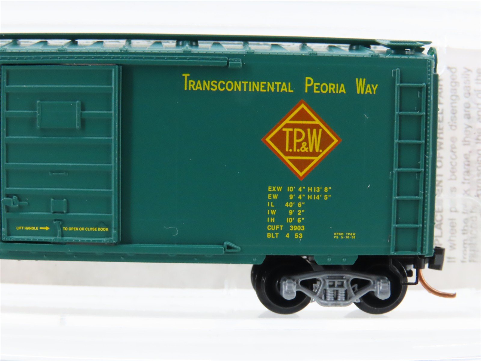 N Scale Micro-Trains MTL 20120 TP&W Toledo Peoria & Western 40' Box Car #620