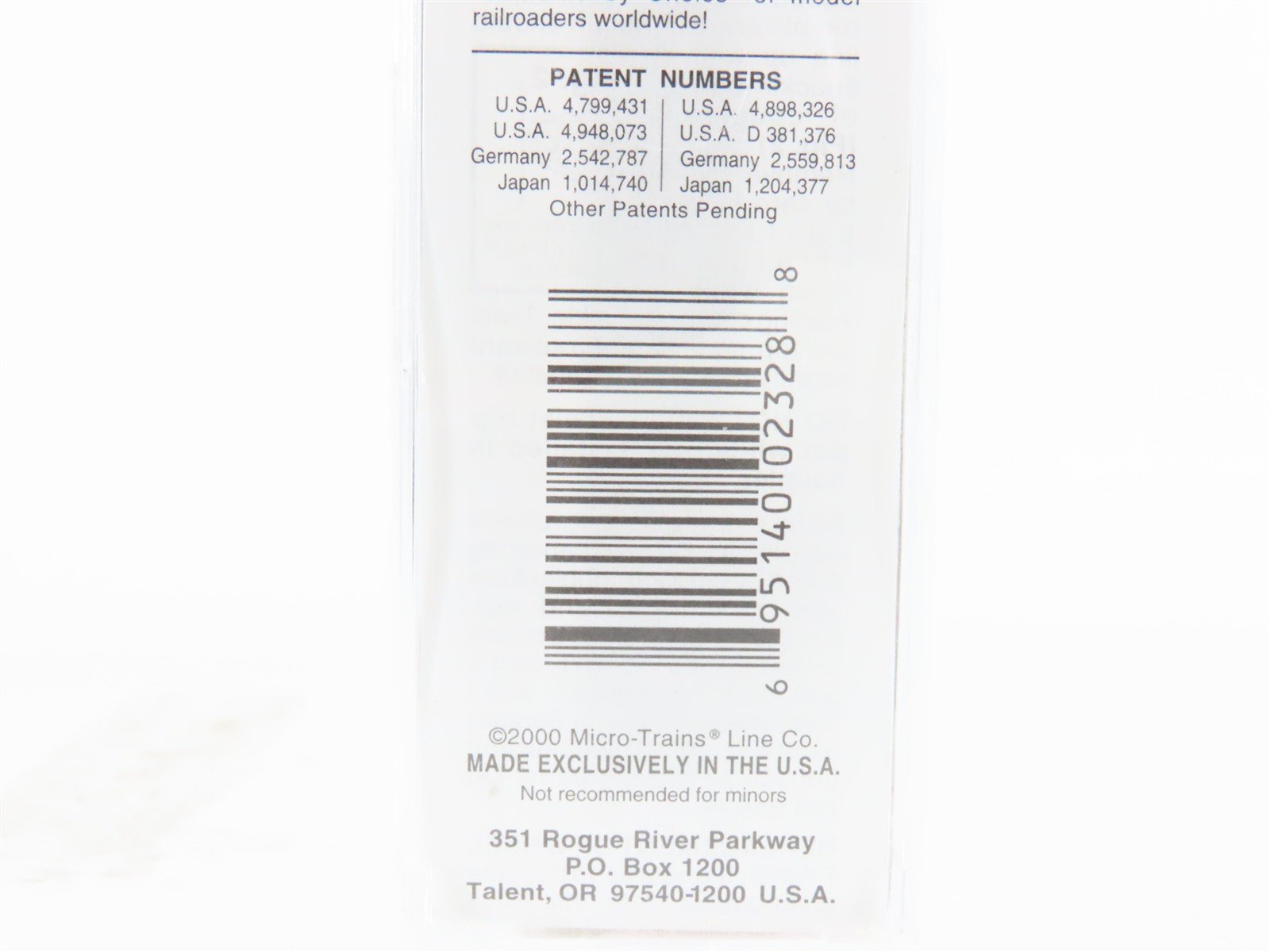 N Scale Micro-Trains MTL 46050 WP Western Pacific Railroad 50' Gondola #6610