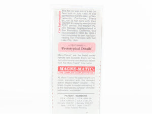 N Scale Micro-Trains MTL 45230 WP Western Pacific Railroad 50' Flat Car #1908