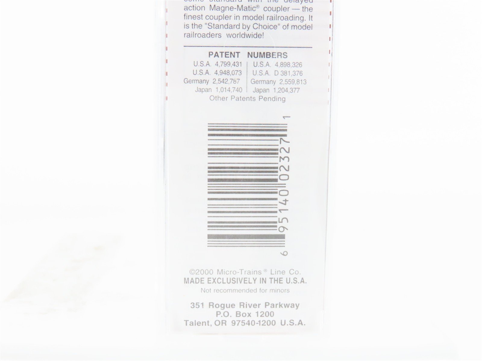 N Scale Micro-Trains MTL 45230 WP Western Pacific Railroad 50' Flat Car #1908