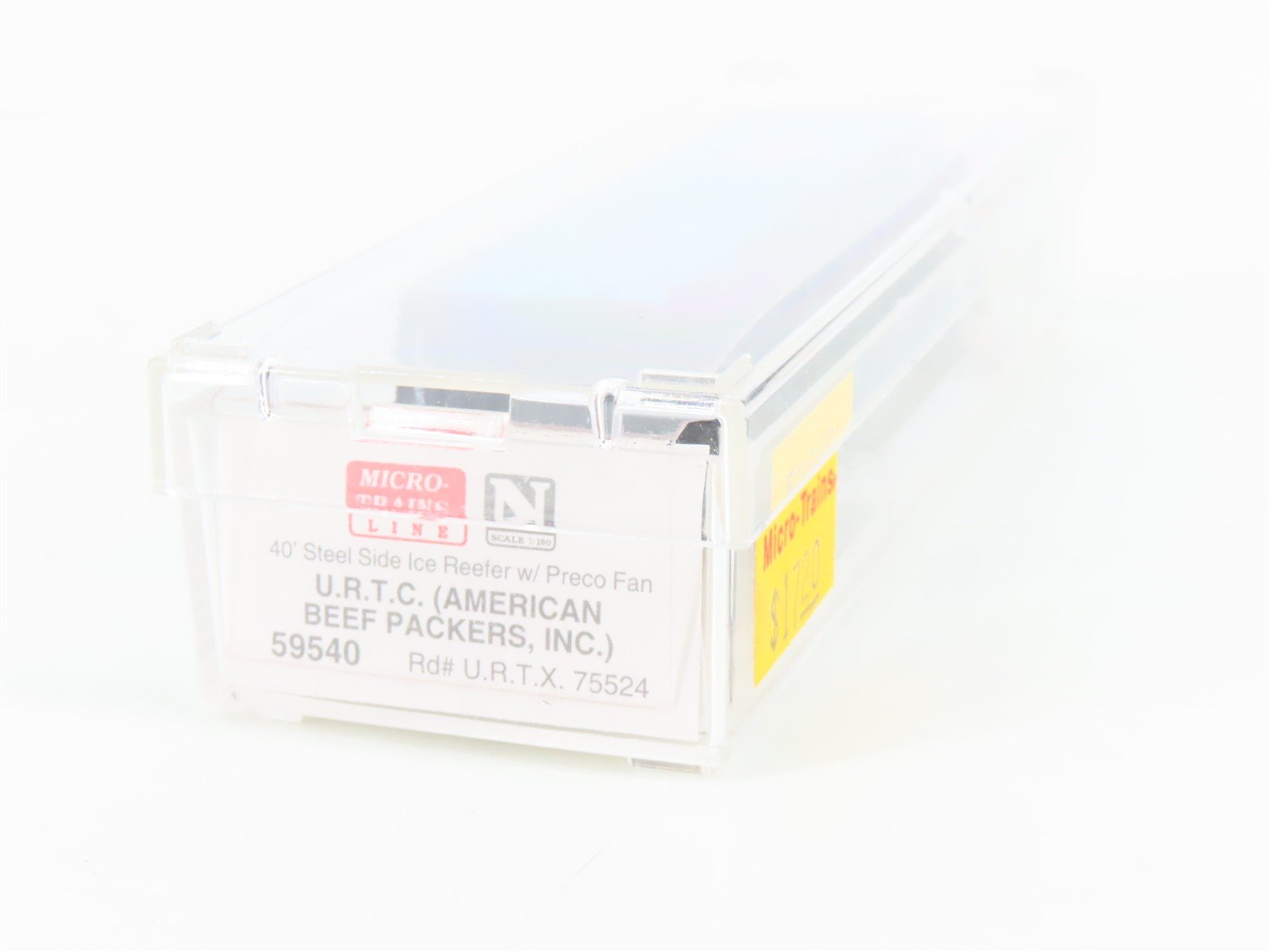 N Scale Micro-Trains MTL 59540 URTX American Beef Packers 40' Ice Reefer #75524