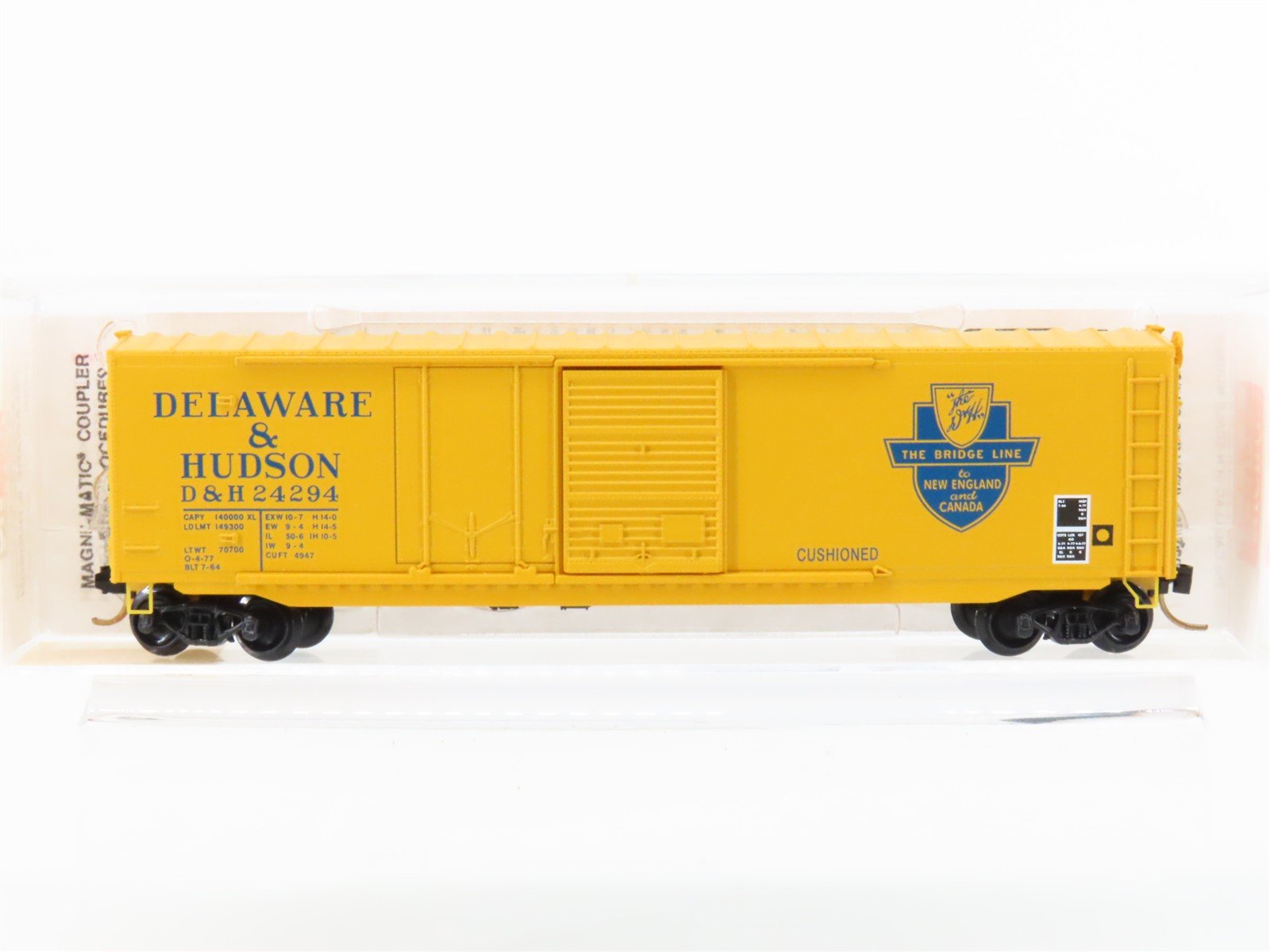 N Scale Micro-Trains MTL 76020 D&H "The Bridge Line" 50' Box Car #24294
