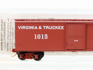 N Scale Micro-Trains MTL 39180 V&T Virginia & Truckee 40' Wood Box Car #1015