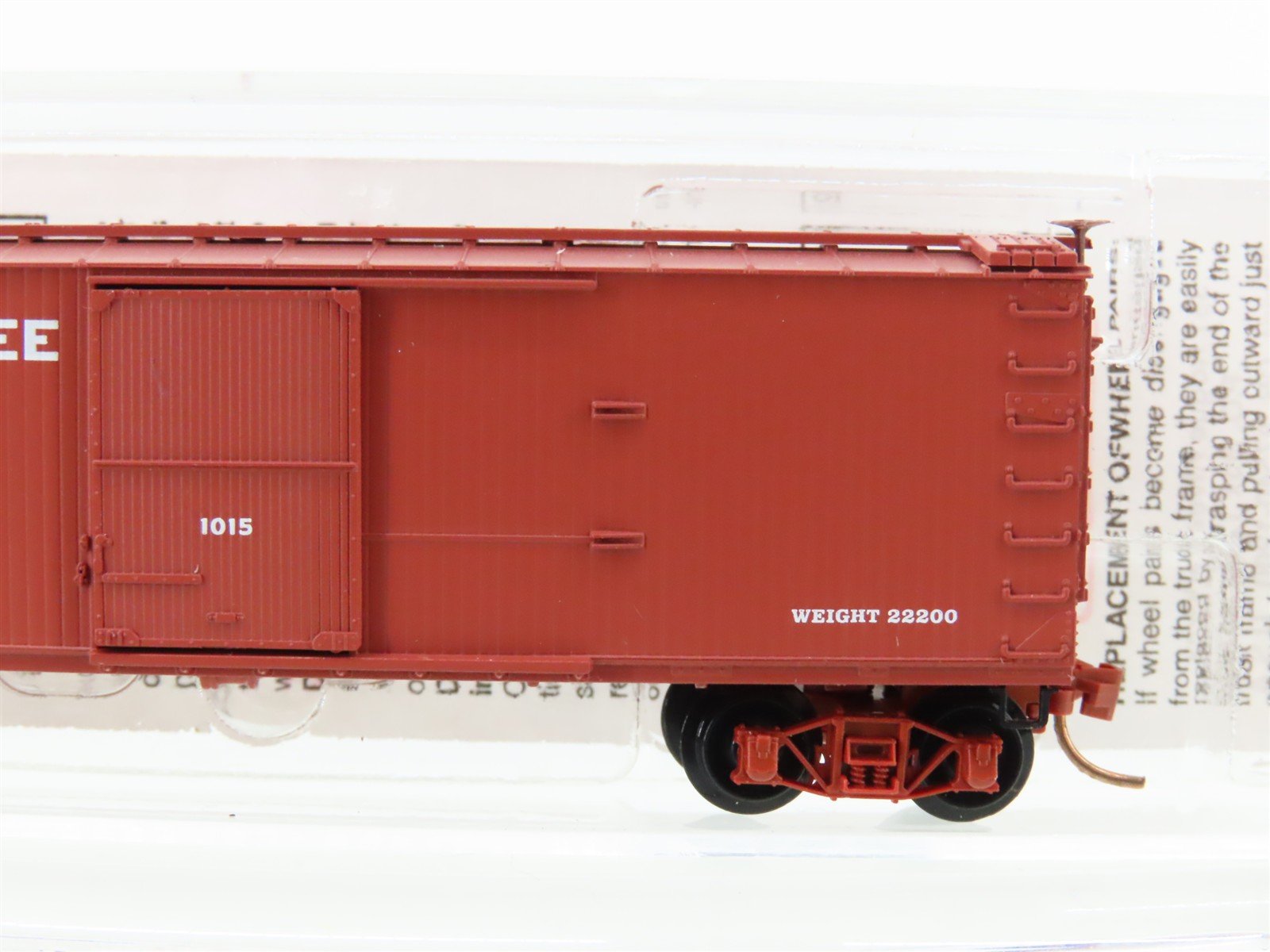 N Scale Micro-Trains MTL 39180 V&T Virginia & Truckee 40' Wood Box Car #1015