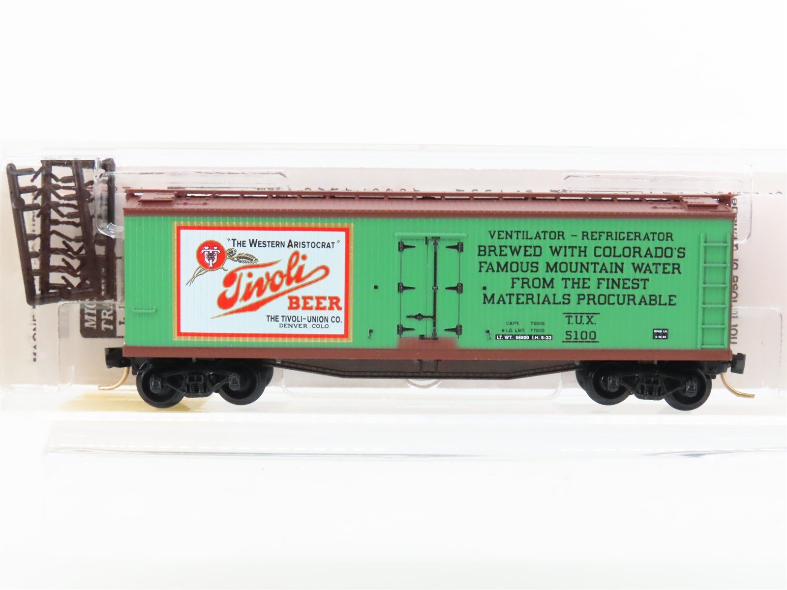 N Scale Micro-Trains MTL 49440 TUX Tivoli Beer 40' Wood Reefer #5100
