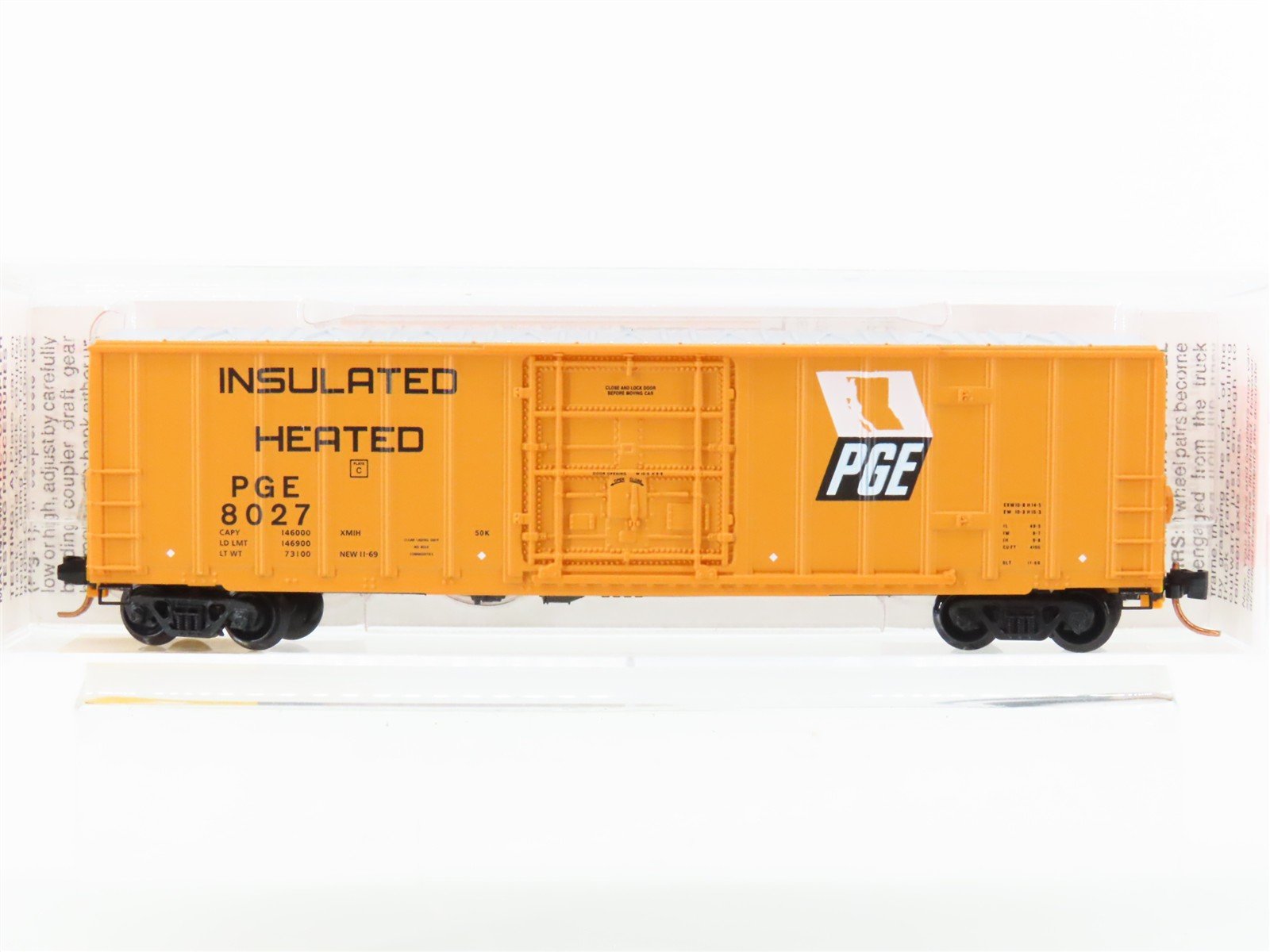 N Scale Micro-Trains MTL 27280 PGE Pacific Great Eastern 50' Box Car #8027