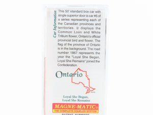 N Scale Micro-Trains MTL 07700156 ON Ontario Provincial 50' Box Car #1867