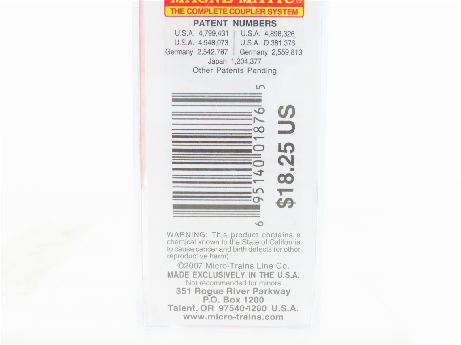 N Scale Micro-Trains MTL 07700156 ON Ontario Provincial 50' Box Car #1867