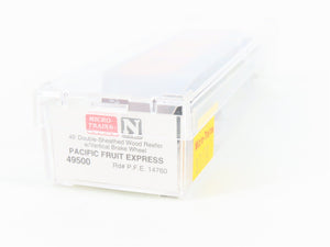 N Scale Micro-Trains MTL 49500 SP PFE Pacific Fruit Express 40' Reefer #14760